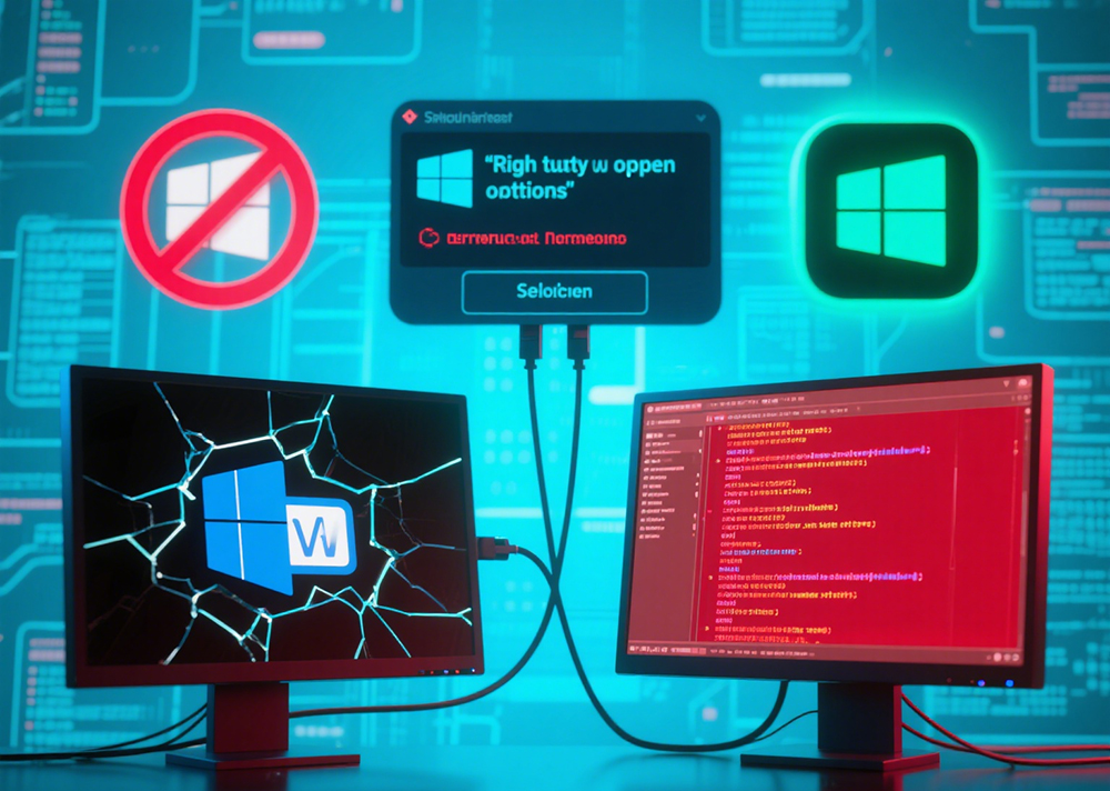 Win10/11 左键双击快捷方式无反应？右键菜单缺失打开选项的解决办法