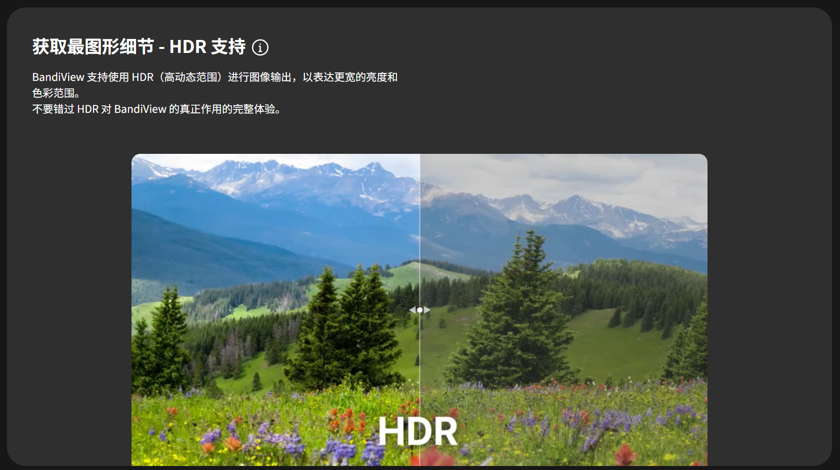 BandiView专业图像查看器，轻量快速，很强大，支持HDR输出