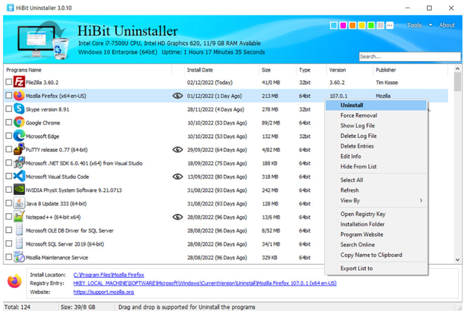 HiBit Uninstaller：彻底卸载软件无残留，强制删除顽固程序（附官方下载）