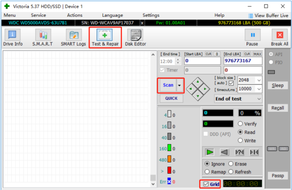 Victoria：硬盘诊断与修复工具，检测硬盘问题、修复坏道全搞定