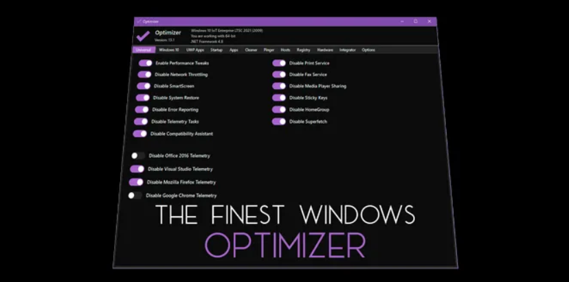 Optimizer:Windows 系统优化神器,免费开源一键禁冗余服务、清垃圾、改注册表,Win11 优化必备 Optimizer:Windows 系统优化神器,免费开源一键禁冗余服务、清垃圾、改注册表,Win11 优化必备