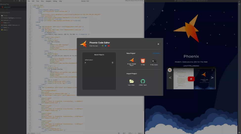 Phoenix Code 编辑器体验:免费开源全能代码工具,多语言支持 + 智能补全 + 跨平台同步,轻量替代传统 IDE Phoenix Code 编辑器体验:免费开源全能代码工具,多语言支持 + 智能补全 + 跨平台同步,轻量替代传统 IDE