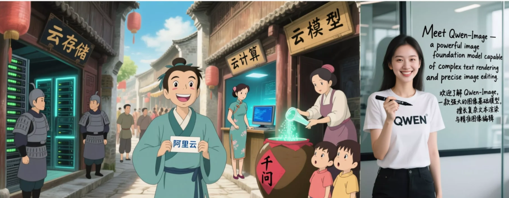 炸裂!最强文生图模型 Qwen-Image 开源,逼真生图 + 惊艳文本渲染,免费本地生成不是梦! 炸裂!最强文生图模型 Qwen-Image 开源,逼真生图 + 惊艳文本渲染,免费本地生成不是梦!