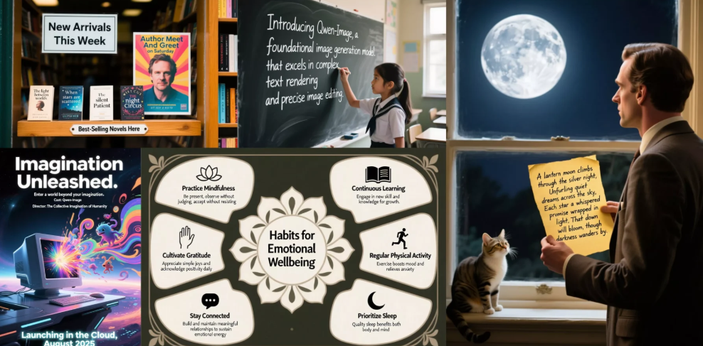 炸裂!最强文生图模型 Qwen-Image 开源,逼真生图 + 惊艳文本渲染,免费本地生成不是梦! 炸裂!最强文生图模型 Qwen-Image 开源,逼真生图 + 惊艳文本渲染,免费本地生成不是梦!