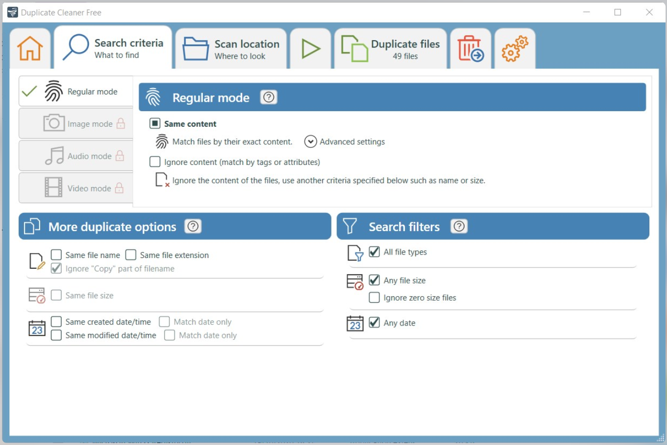 电脑文件重复占空间?用 Duplicate Cleaner 轻松去重!免费版搞定文档 / 图片 / 音乐重复文件,释放磁盘空间超简单 电脑文件重复占空间?用 Duplicate Cleaner 轻松去重!免费版搞定文档 / 图片 / 音乐重复文件,释放磁盘空间超简单