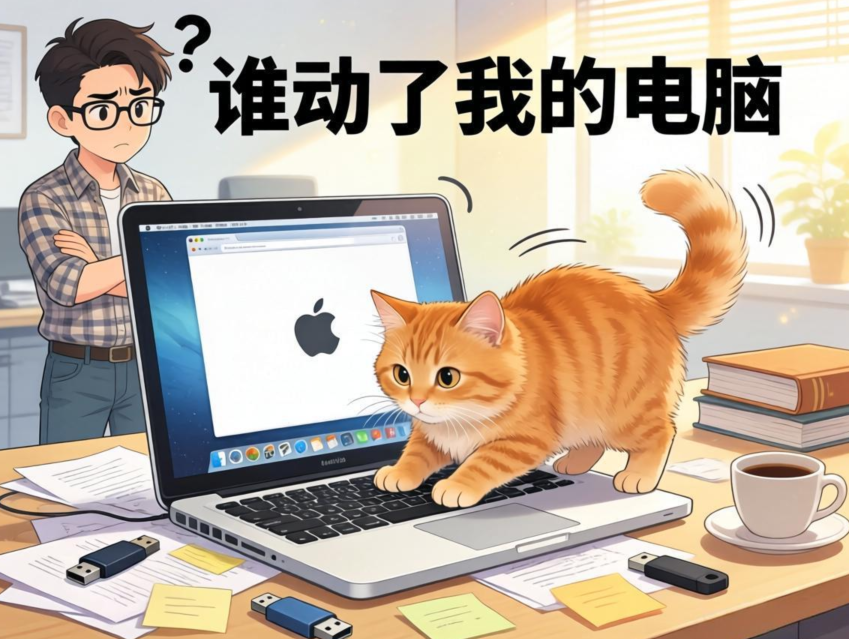 离开电脑怕被偷看？这个有意思的神器会直接拍下作案照片